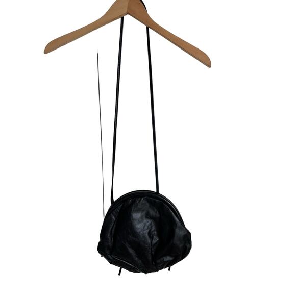 VINTAGE 80s Jewel Tone Leather Crossbody Bag Punk Bohemian Boho Weird Girl Art - Picture 5 of 10